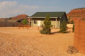 Backside of property