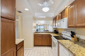 Kitchen with a view and enjoy meal prep!