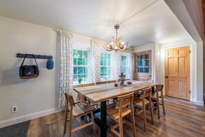 Dining table.