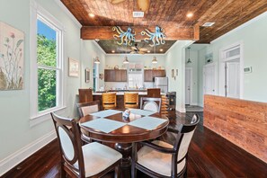 Dining table.