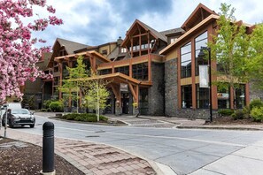 Main Building Entrance | Solara Resort B213 in Canmore, Alberta by Luxus Vacation Properties