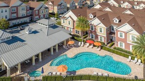 Community pool, hot tub, and sundeck.