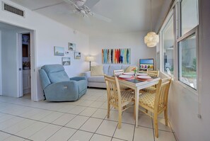 Living Room with Double Sofa Bed