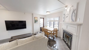 Screen, Furniture, Indoors, Living Room, Fireplace