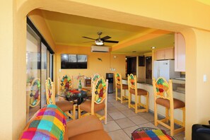 Living Area With 50" Flat Screen TV