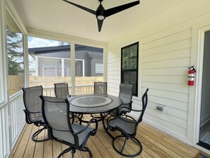 screened back porch