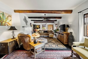 Step into an enchanting living space that blends timeless charm with hidden modern amenities. This inviting retreat offers the perfect balance of comfort and excitement, ensuring a delightful stay that caters to all your needs.