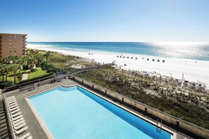 Balcony View - Waters Edge Resort Unit 510 Okaloosa Island Fort Walton Beach Vacation Rentals