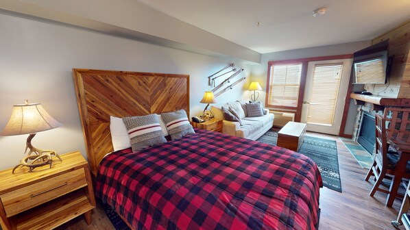 Indoors, Lamp, Table Lamp, Hardwood, Bed