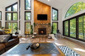 Indoors, Furniture, Living Room, Fireplace, Home Decor