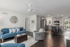 Cozy yet open floor plan.