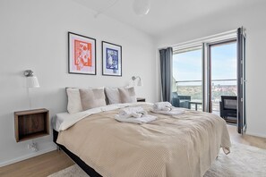 Master bedroom with direct private balcony access
