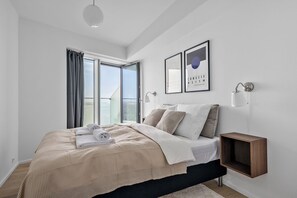 Secondary bedroom with direct private balcony access