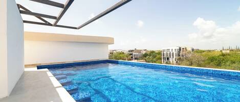 Relax and unwind with a rooftop dip