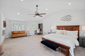 Primary bedroom with king suite.
