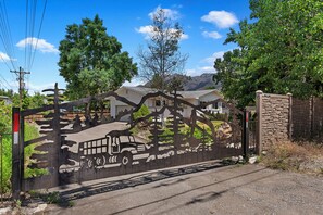 Large gate entrance and fully fenced in 2/3 of an acre