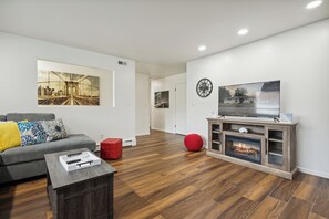 Relax in the spacious and stylish living room