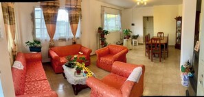 Spacious living room area