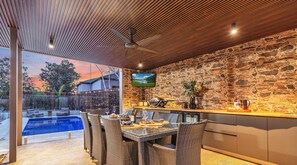 Dining table and chairs