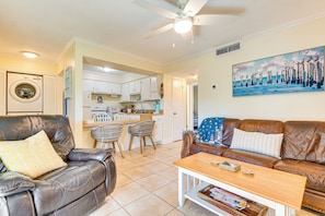 Property Interior | Single-Story Condo | Central A/C | Free WiFi