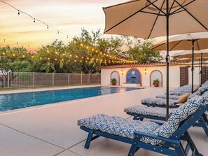 Relaxing Loungers and Umbrellas