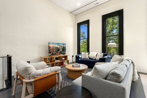 Living Area with Large Flatscreen TV | Tons of comfortable seating!