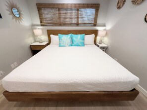 You can find peaceful sleeps in this comfortable bedroom.