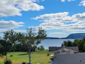 The view toward the beach