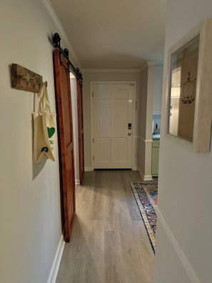 Hallway facing the front door