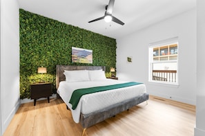 Enjoy each of the golf course themed bedrooms