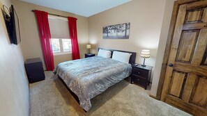 Indoors, Lamp, Furniture, Bed, Bedroom