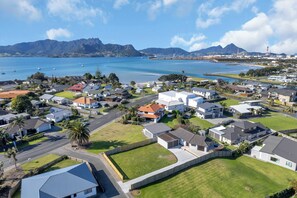 Aerial shot of the property