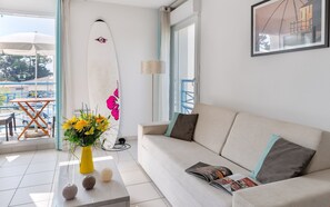 Some of these apartments offer private balconies.