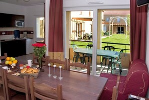 Step out onto the patio for a meal outside or your morning coffee.