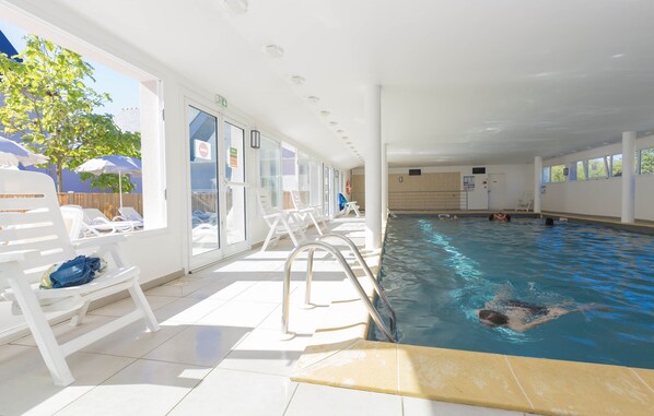 Take a dip in the indoor pool.