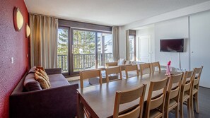 Settle into the dining area and enjoy a nice meal.