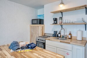 Chic kitchen area.