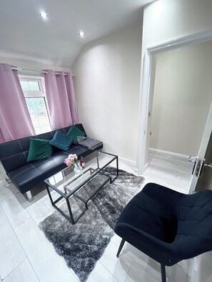 Lounging area with sofabed