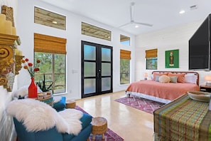 Studio style suite in the Fruit Trap unit, on the left side of the property