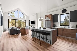 Kitchen Island with bar stool seating