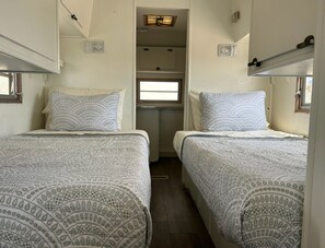 Enjoy double comfort with two twin beds.
