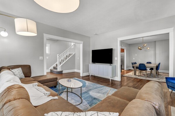 Spend quality time on our big and comfy couch.