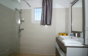 Prepare for your day in the bathroom.