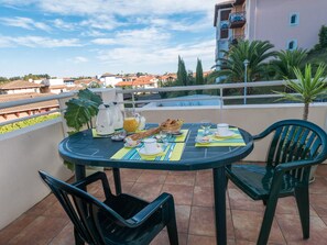 Open the door and step out onto your private balcony!