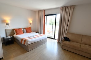 Drift to sleep in a comfortable bed after a wonderful day outside.