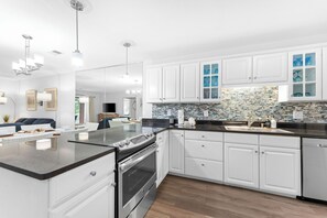 Spacious open concept kitchen