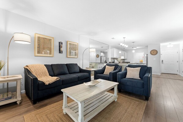 Living room with sleeper sofa