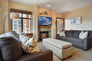 Wind down by the fireplace after an adventurous day on the mountain