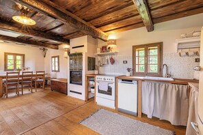 Kitchen and dining area