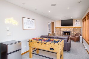 Rec Room. Foosball Table, Bar Fridge, Android Smart TV.